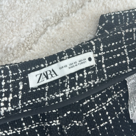 Zara plaid tweed pants - Picture 3 of 7
